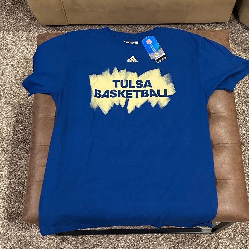 Adidas Blue Tulsa Basketball Tee (45)